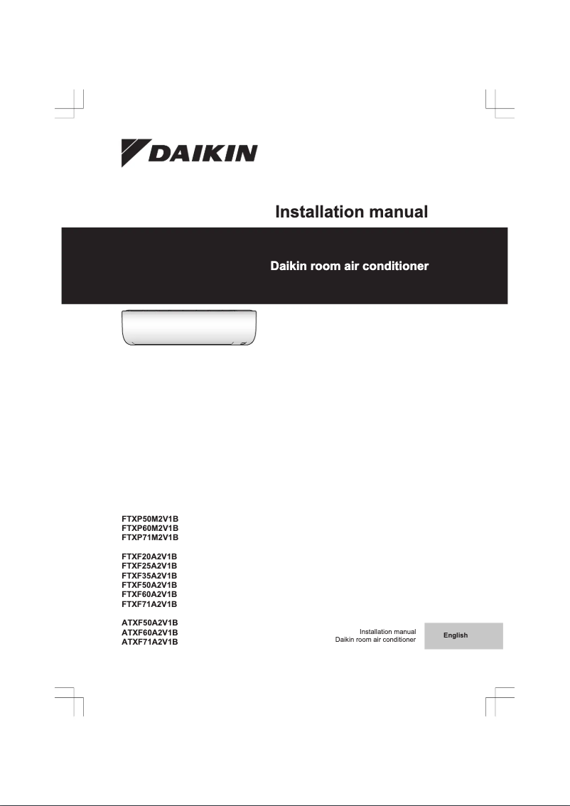 Página 1 del manual Manual de usuario Daikin 3AMXF52A