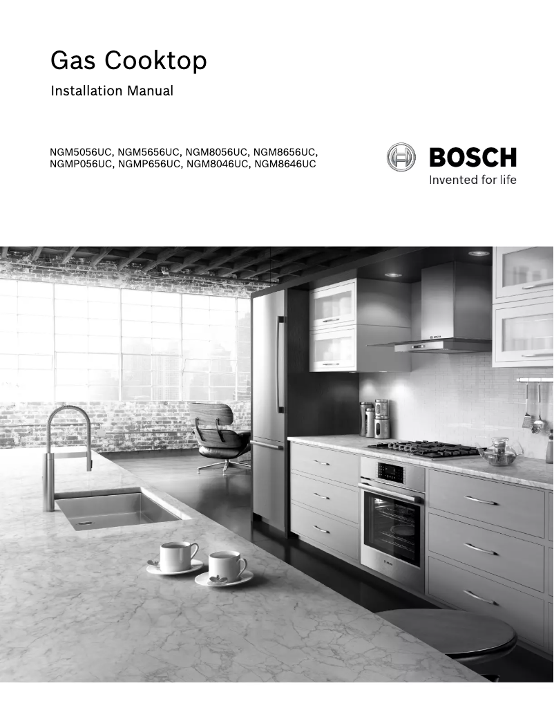 Página 1 del manual Guía de instalación Bosch NGM8656UC