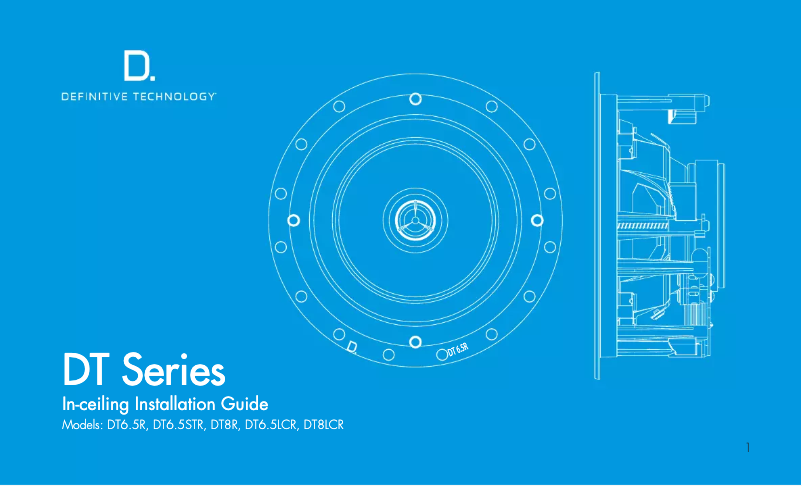 Page 1 de la notice Manuel utilisateur Definitive Technology DT8R