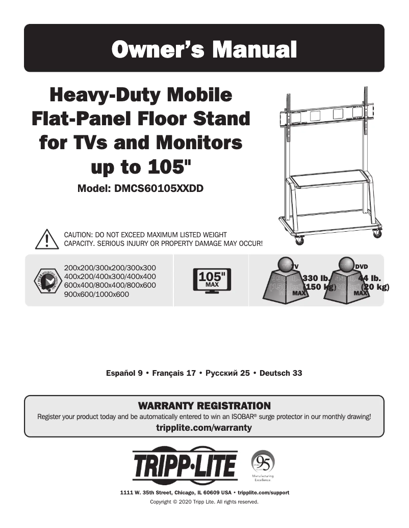 Page 1 of the manual User Manual Tripp Lite DMCS60105XXDD