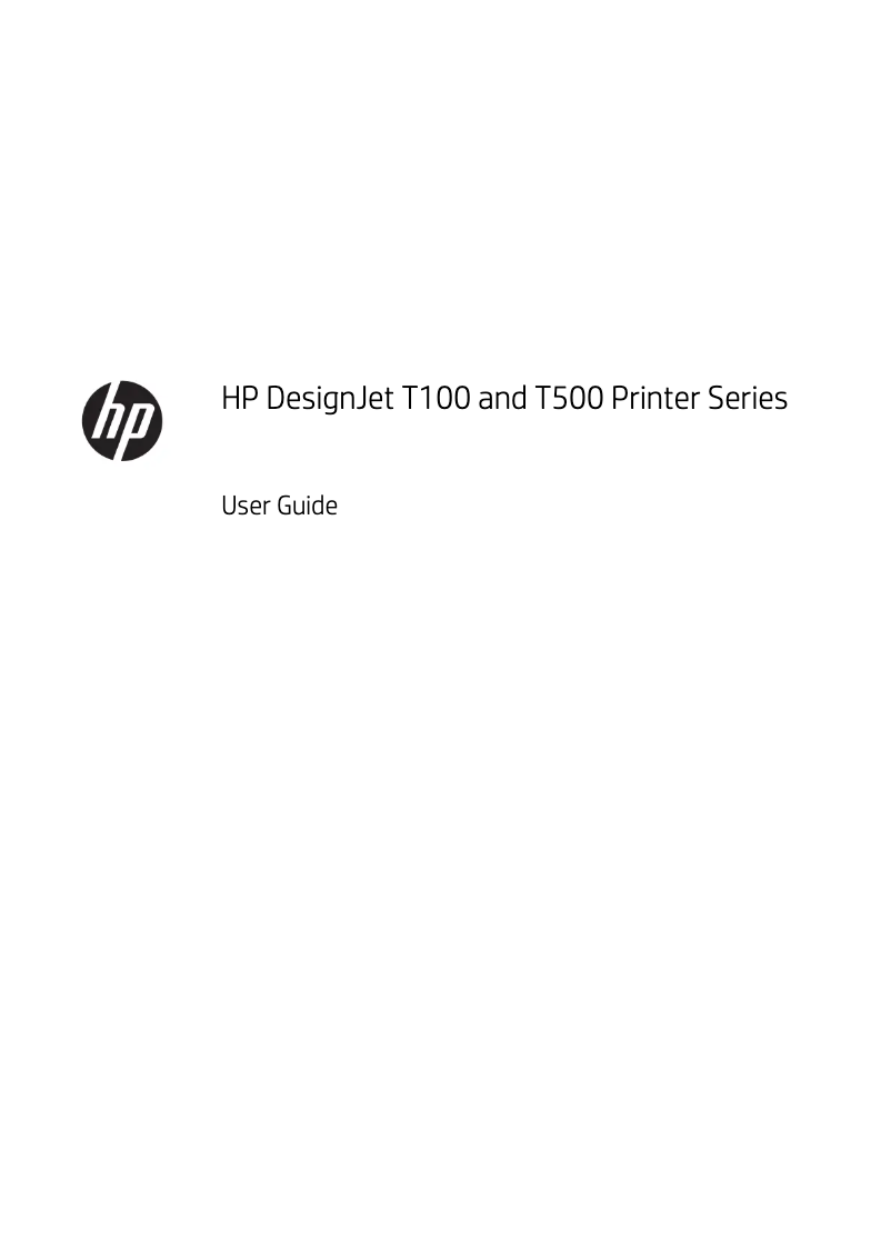 Page n°1 - Manuel utilisateur HP DesignJet T130