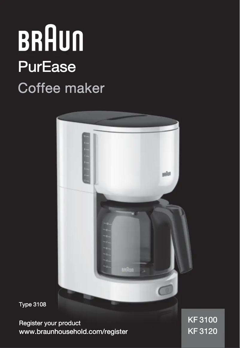 Page n°1 - Manuel utilisateur Braun PurEase KF 3120