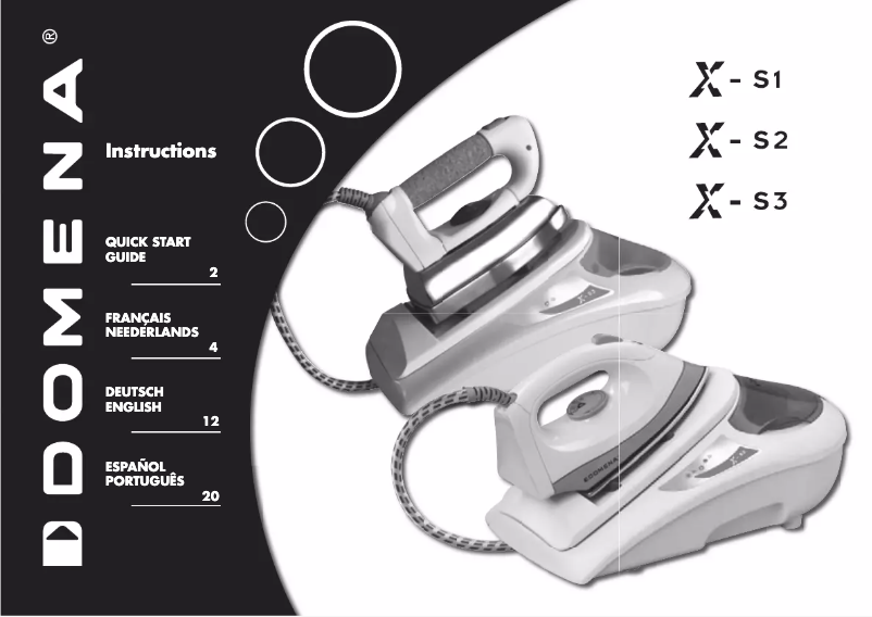 Imagen de la primera página del manual del dispositivo X s3