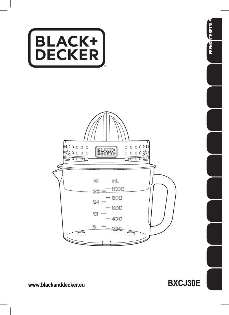 Page n°1 - Manuel utilisateur Black & Decker BXCJ30E
