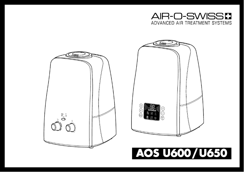 Page n°1 - Manuel utilisateur Air-O-Swiss AOS U600