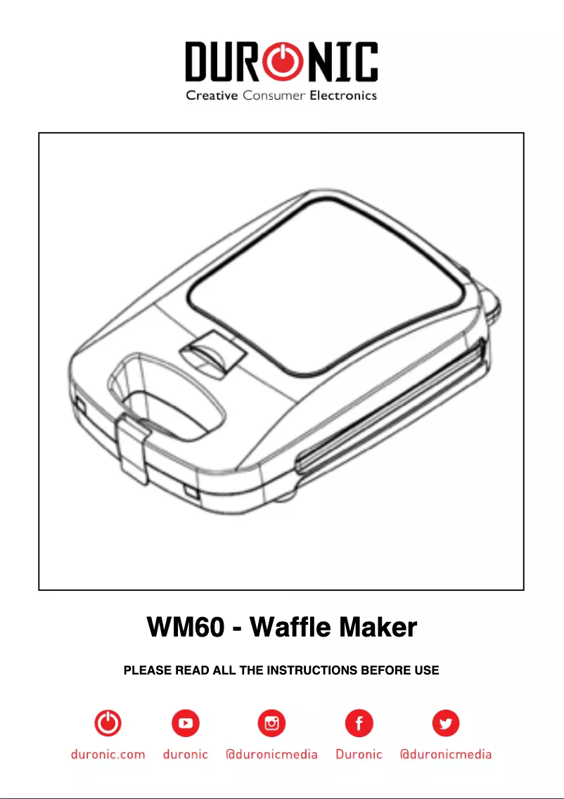 Image de la première page du manuel de l'appareil WM60