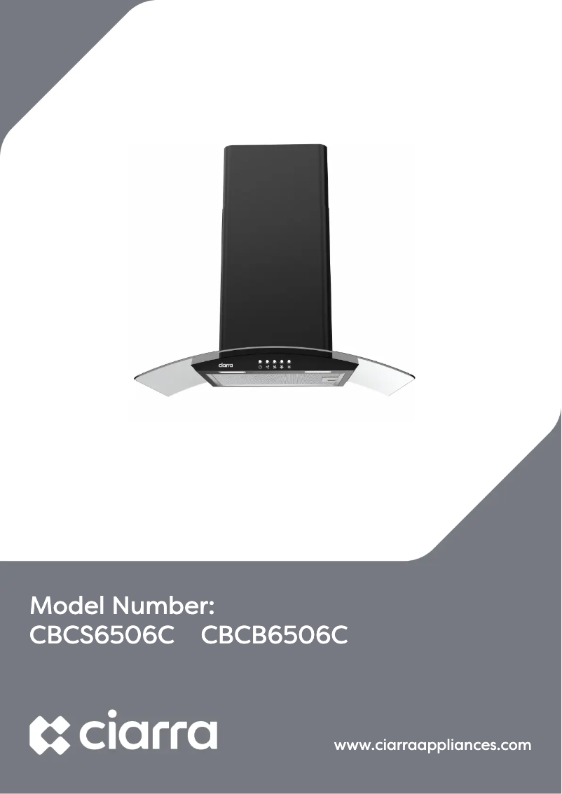 Page 1 de la notice Manuel utilisateur Ciarra CBCS6506C