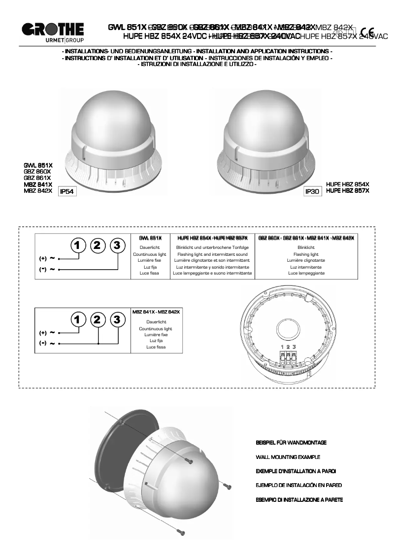 Página 1 del manual Manual de usuario Grothe GWL 8512