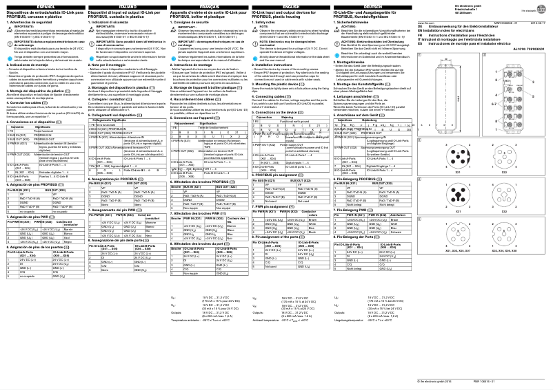 Page 1 de la notice Manuel utilisateur IFM AL1010