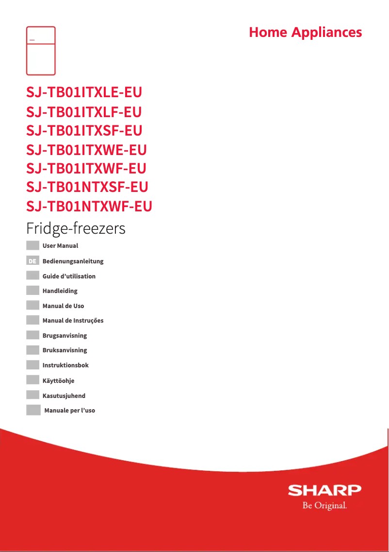 Image de la première page du manuel de l'appareil SJ-TB01ITXLF-EU