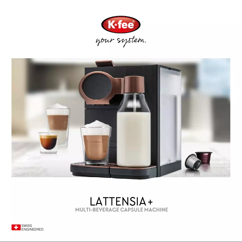 Page 1 de la notice Manuel utilisateur K-fee Lattensia+