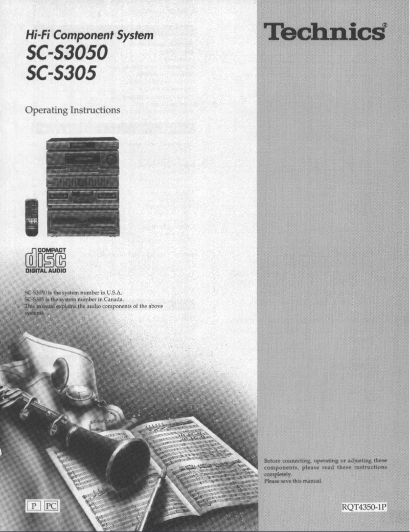 Imagen de la primera página del manual del dispositivo SC-S305