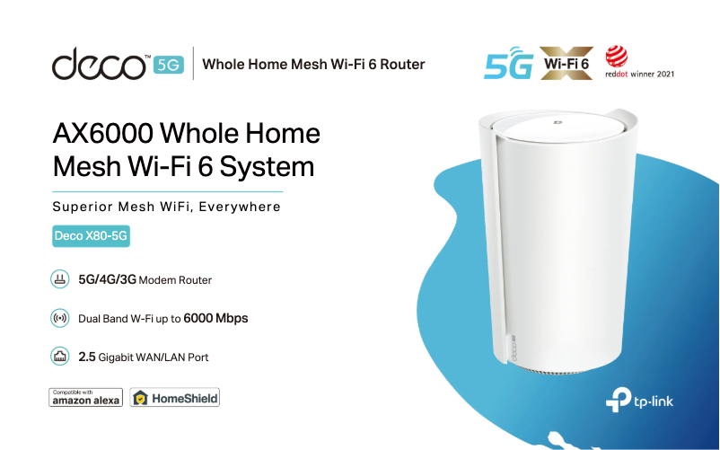 Página 1 del manual Ficha técnica TP-Link Deco X80-5G