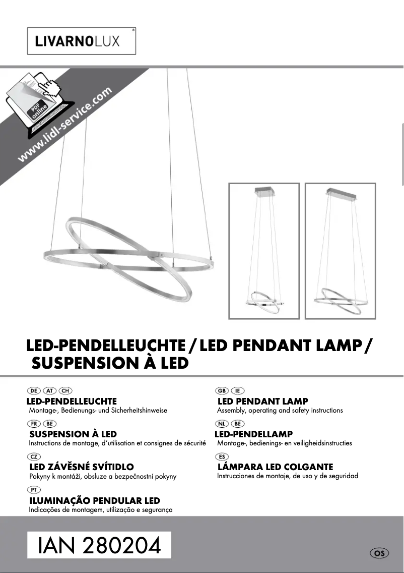 Image de la première page du manuel de l'appareil IAN 280204