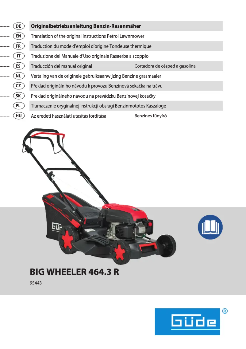 Page 1 de la notice Manuel utilisateur Güde Big Wheeler 464.3 R