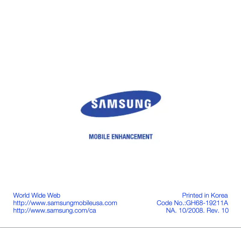 Page 1 de la notice Manuel utilisateur Samsung WEP-450