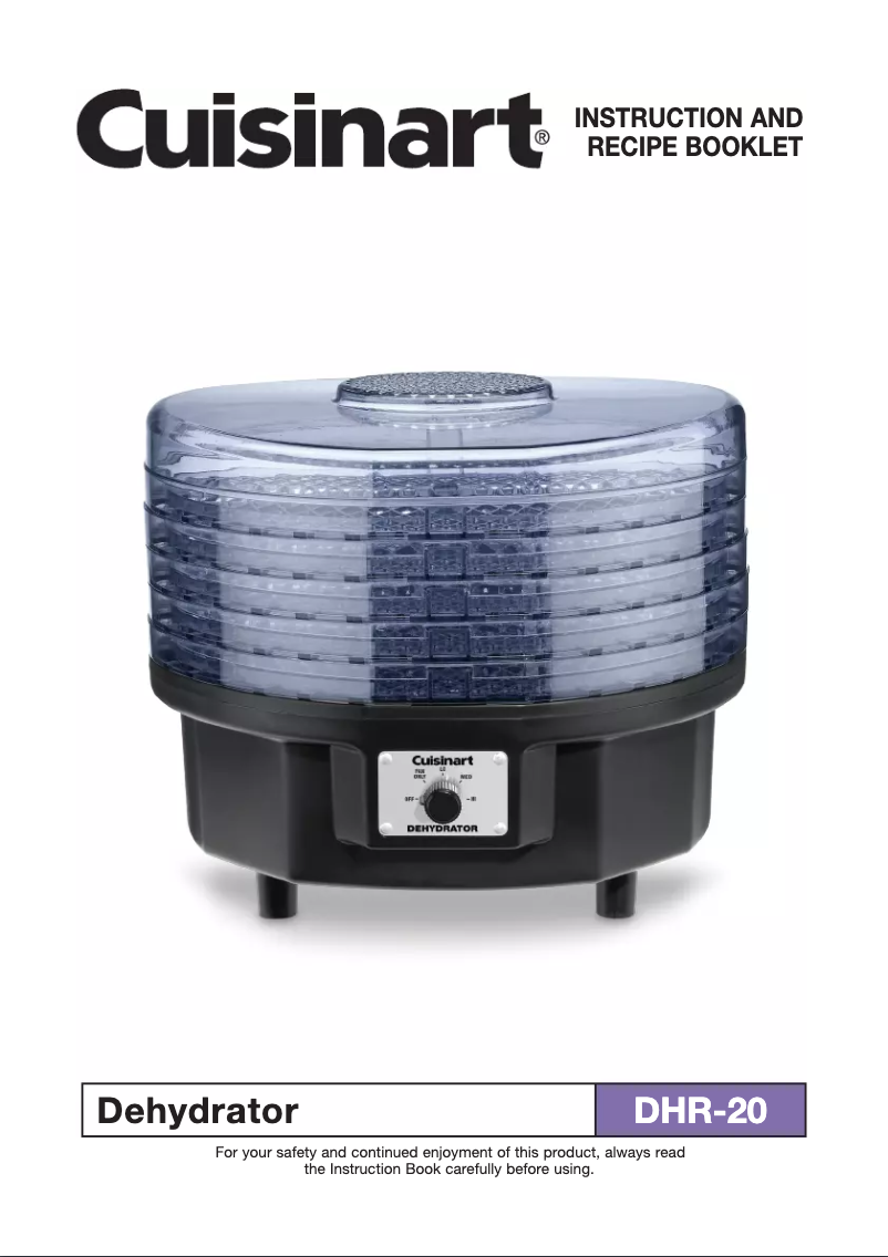 Image de la première page du manuel de l'appareil DHR-20