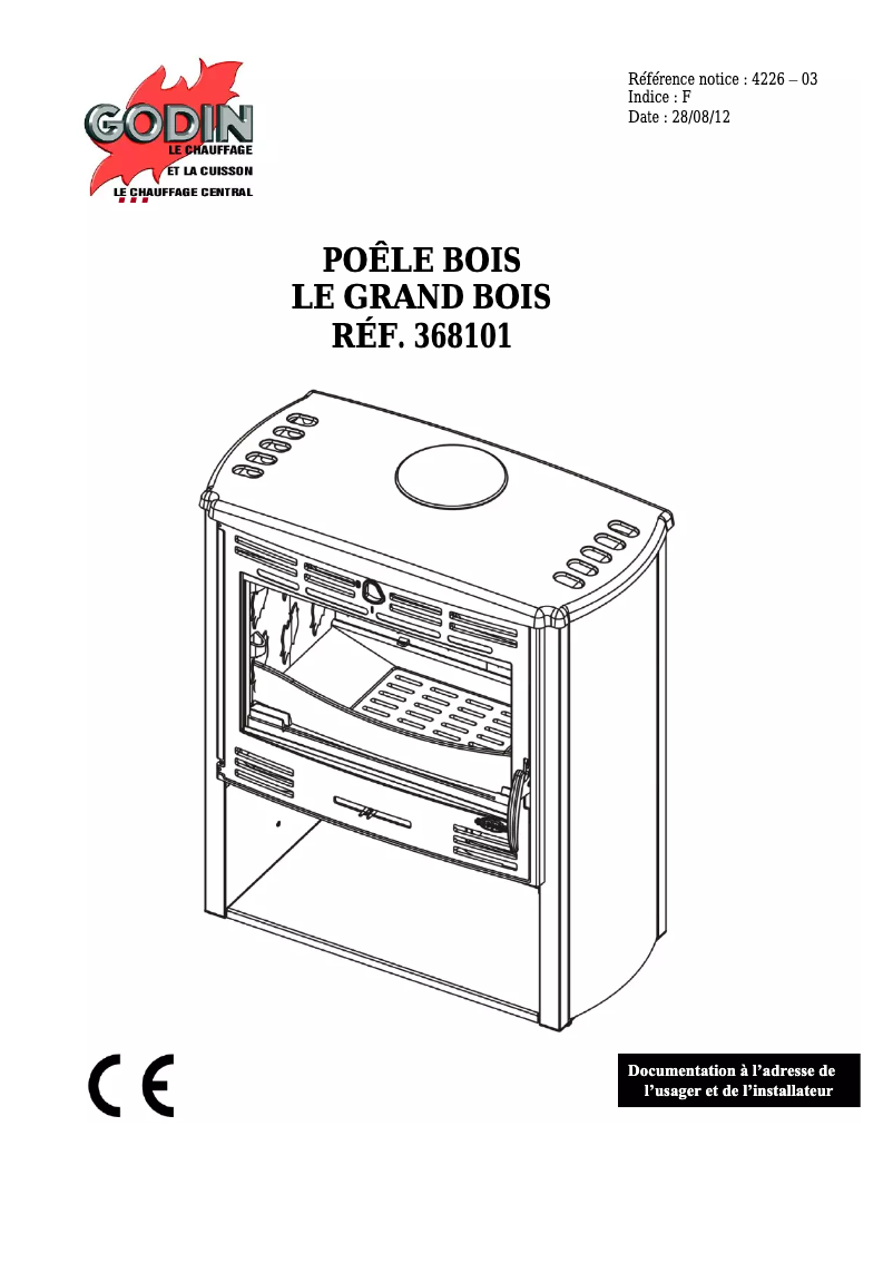 Page 1 de la notice Manuel utilisateur Godin 368101