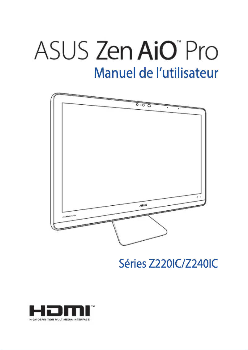 Image de la première page du manuel de l'appareil Zen AiO Z240IC