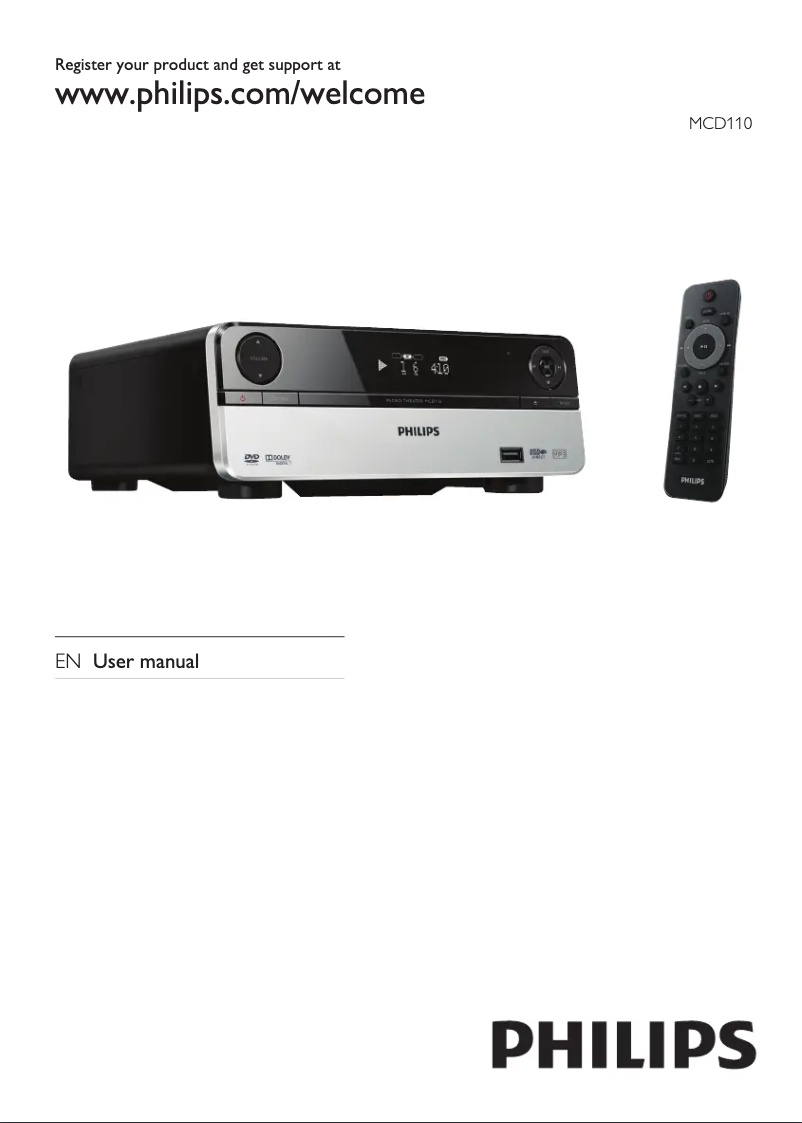 Imagen de la primera página del manual del dispositivo MCD110