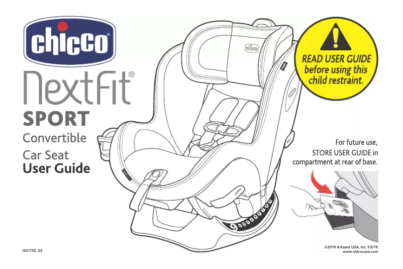 Page 1 de la notice Manuel utilisateur Chicco NextFit Sport