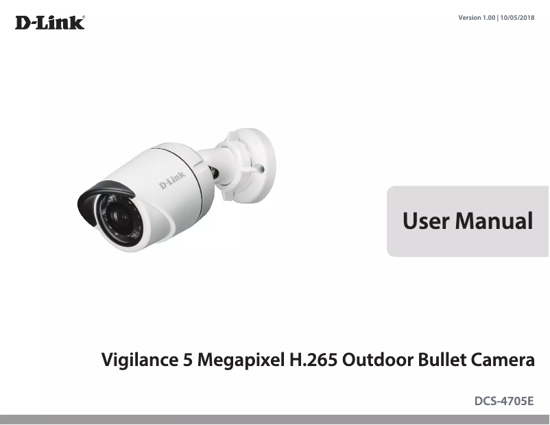 Page n°1 - Mode d'emploi D-Link DCS-4705E