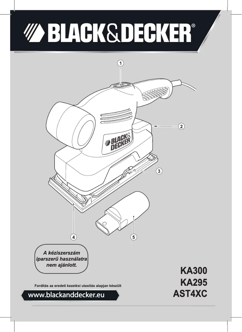 Page n°1 - Manuel utilisateur Black & Decker AST4XC
