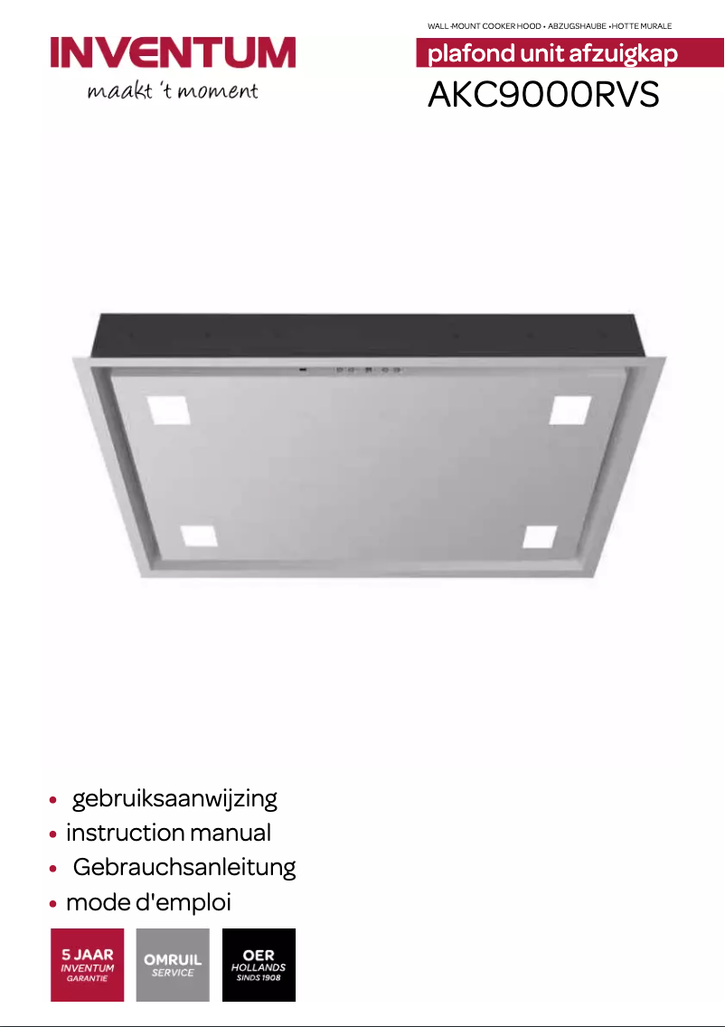 Image de la première page du manuel de l'appareil AKC9000RVS