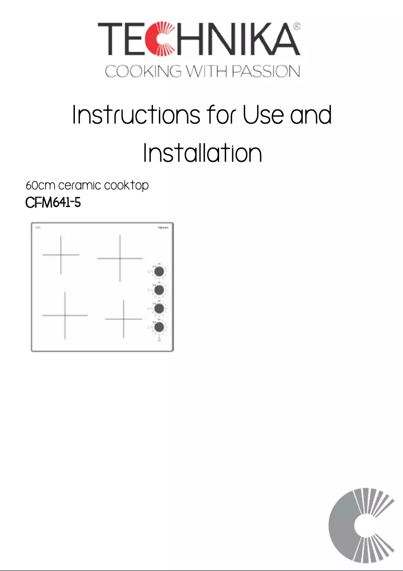 Image de la première page du manuel de l'appareil CFM641-5