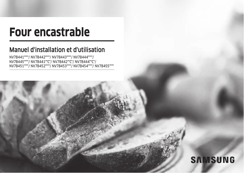 Page n°1 - Manuel utilisateur Samsung NV7B45305AS