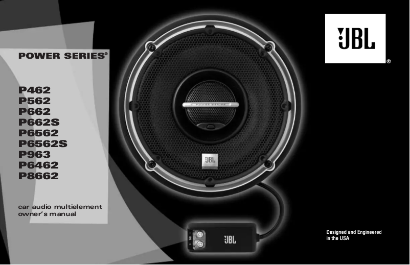 Page 1 de la notice Manuel utilisateur JBL Power P6562