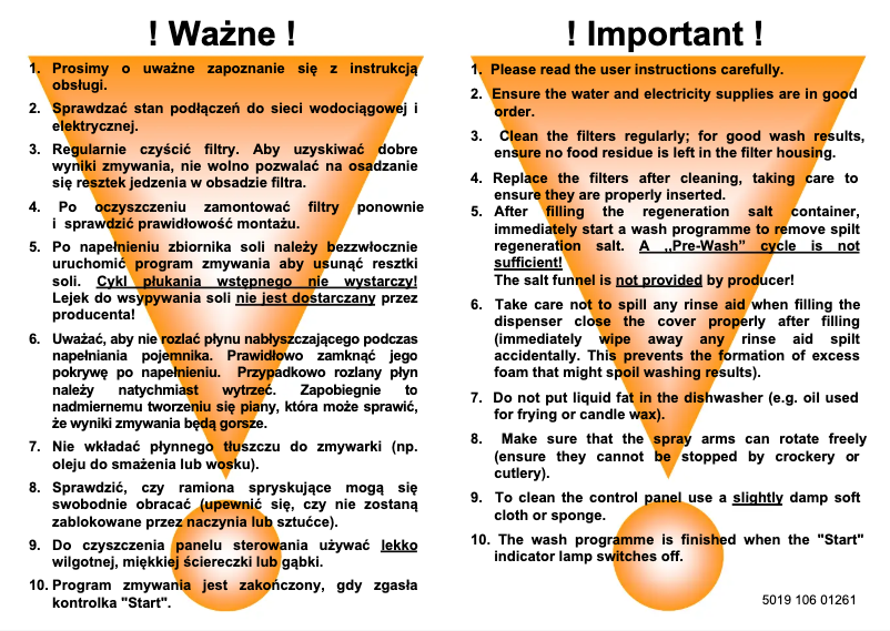 Page 1 de la notice Manuel utilisateur Whirlpool ADP 6332