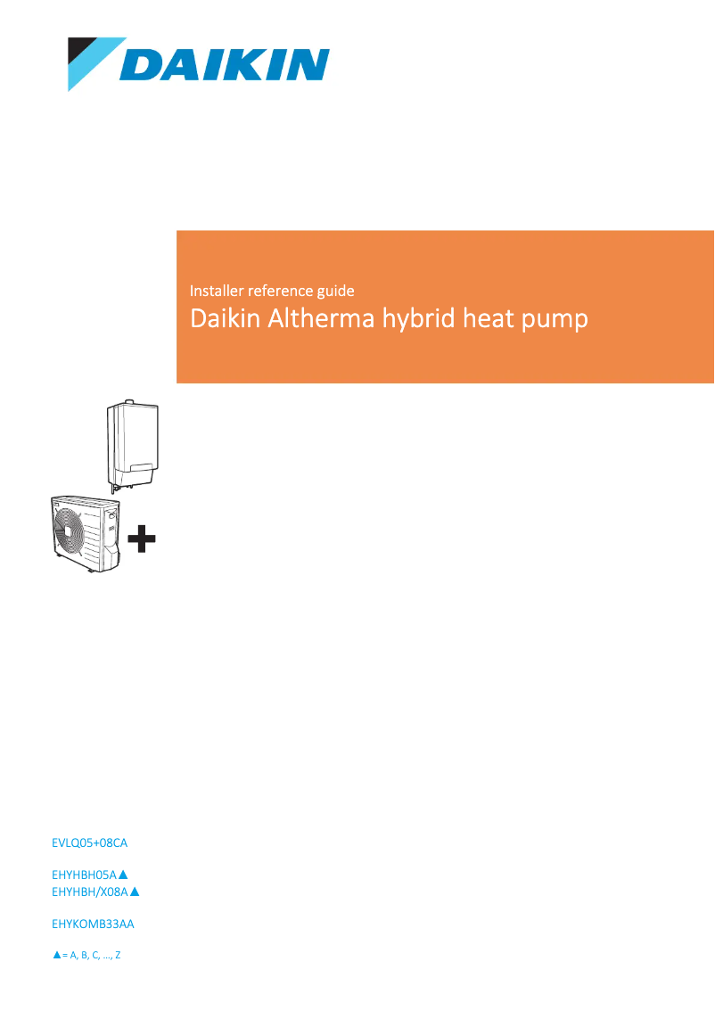 Page n°1 - Manuel utilisateur Daikin EVLQ05CAV3