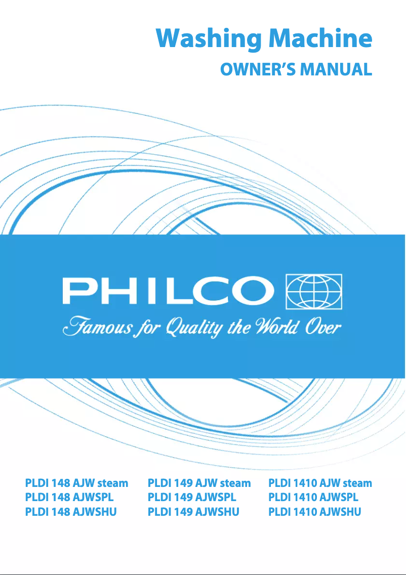 Page n°1 - Manuel utilisateur Philco PLDI 1410 AJW steam