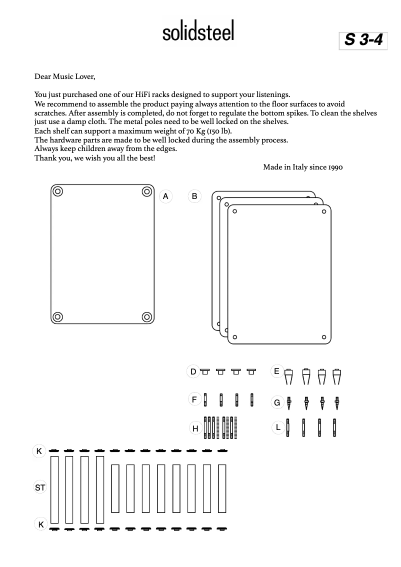 Página 1 del manual Manual de usuario Solidsteel S3-4