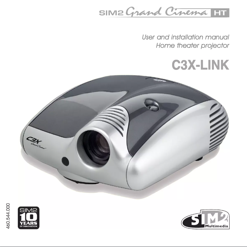 Page n°1 - Manuel utilisateur Sim2 C3X LINK