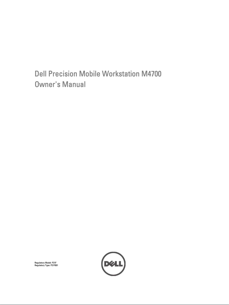 Page 1 de la notice Manuel utilisateur Dell Precision M4700
