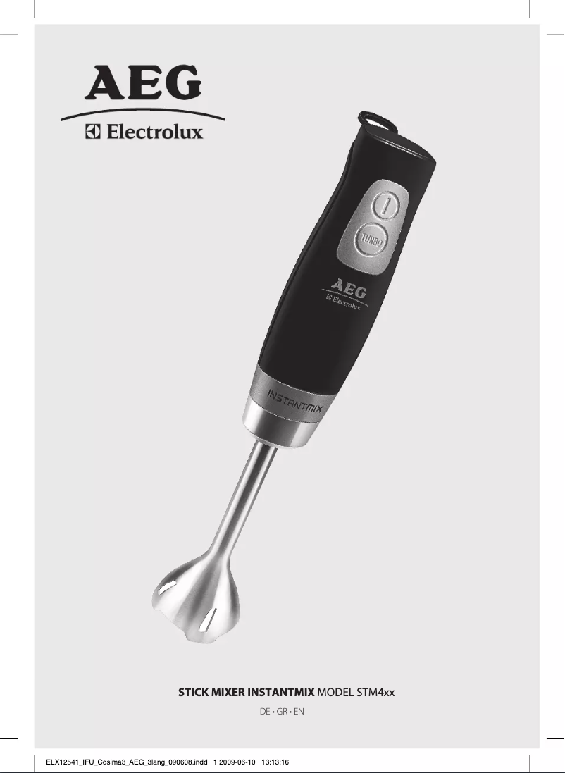 Page n°1 - Manuel utilisateur AEG STM4400