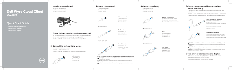 Image de la première page du manuel de l'appareil Wyse 7020