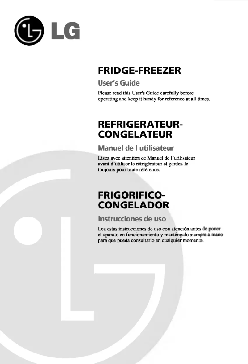 Page 1 de la notice Manuel utilisateur LG GC-409GTP