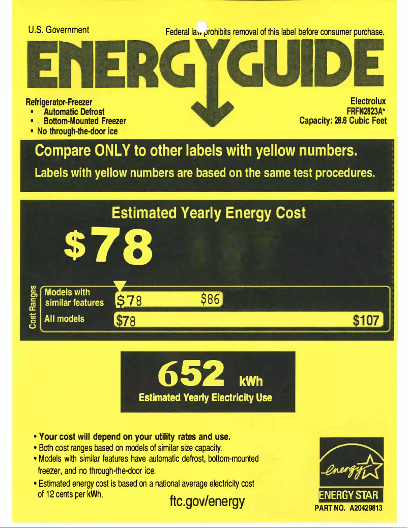 Image de la première page du manuel de l'appareil FRFN2823AS