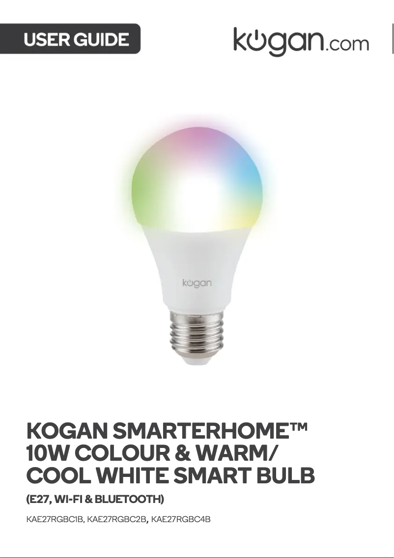 Página 1 del manual Manual de usuario Kogan KAE27RGBC4B