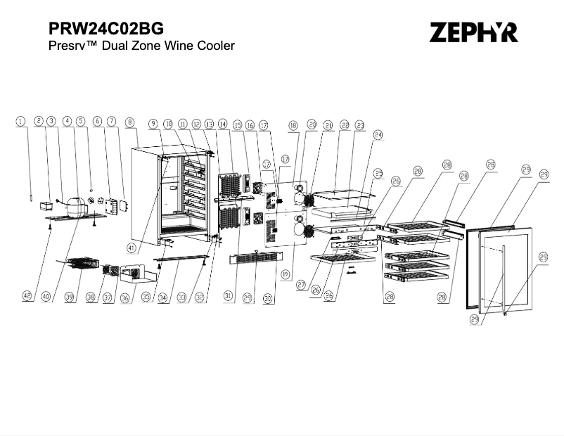 Page n°1 - Mode d'emploi Zephyr PRW24C02BG