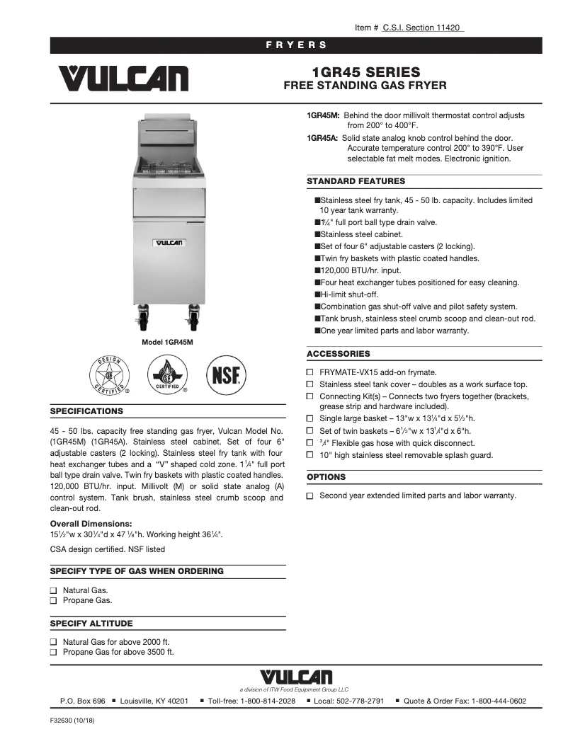Image de la première page du manuel de l'appareil GR45
