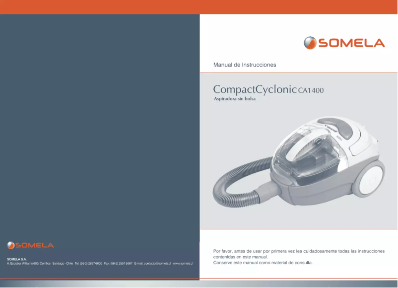 Page n°1 - Manuel utilisateur Somela CompactCyclonic CA1400