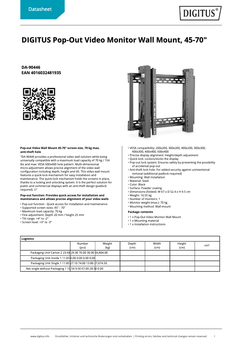 Image de la première page du manuel de l'appareil DA-90446