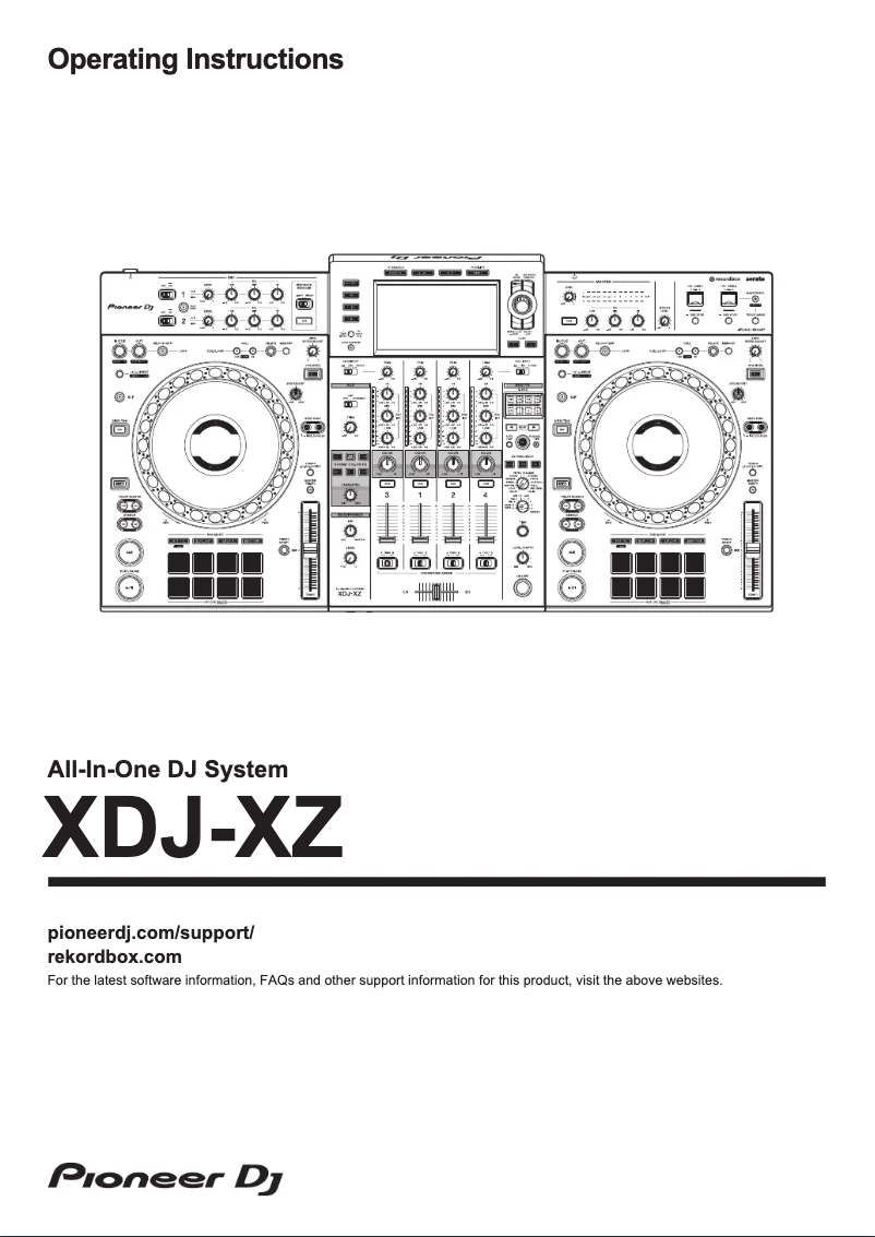 Página 1 del manual Manual de usuario Pioneer XDJ-XZ