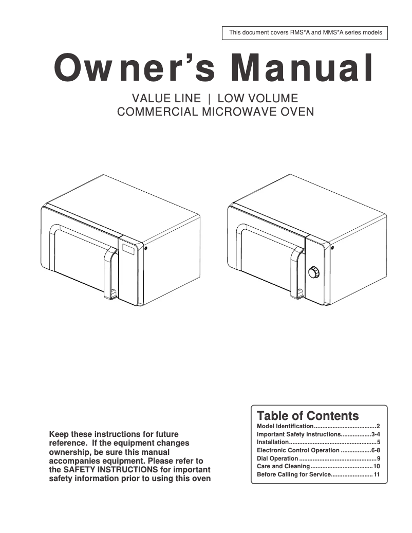 Page 1 de la notice Manuel utilisateur ACP RMS10TSA