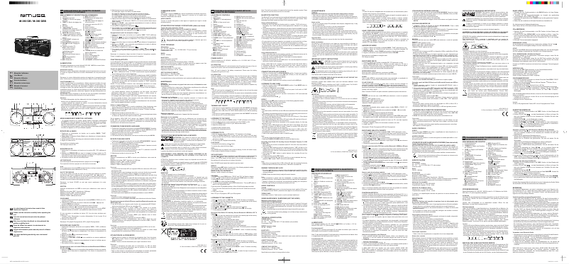 Image de la première page du manuel de l'appareil M-380 GB