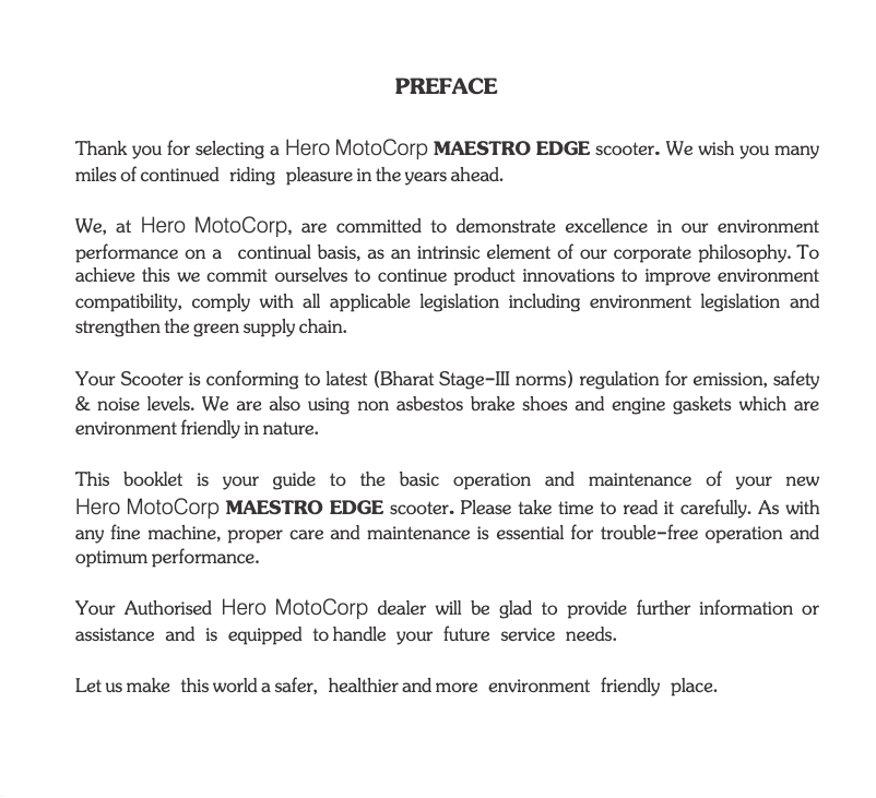 Image de la première page du manuel de l'appareil Maestro Edge (2015)